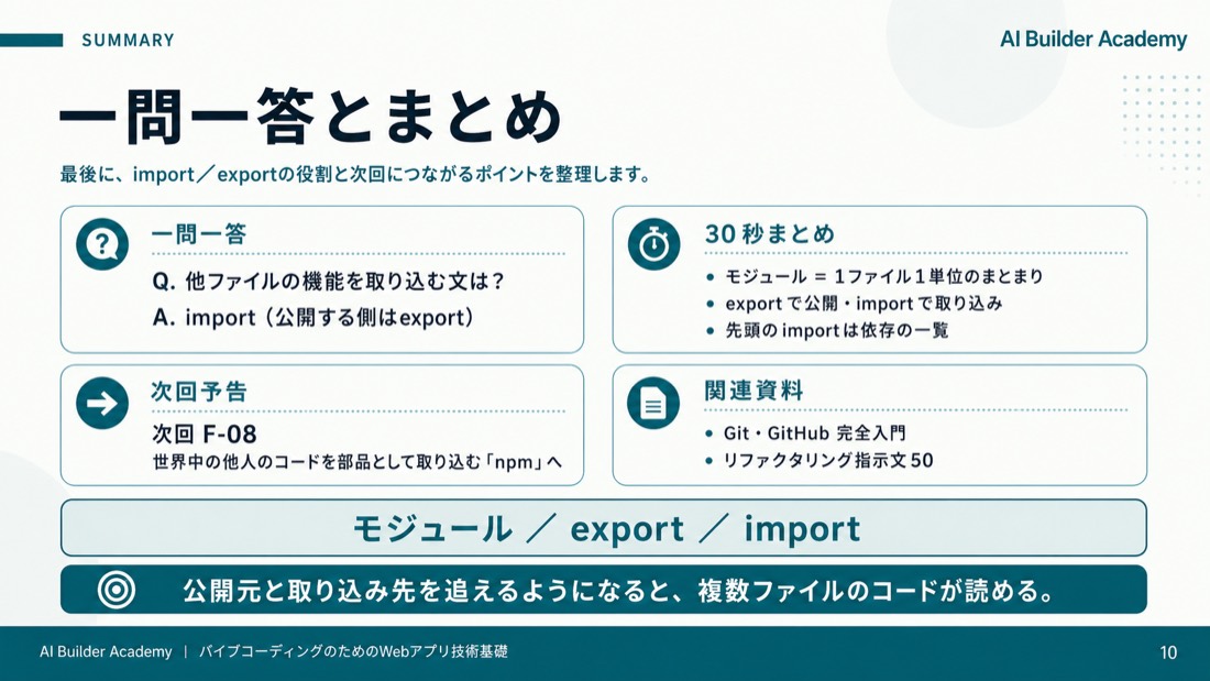 一問一答とまとめ