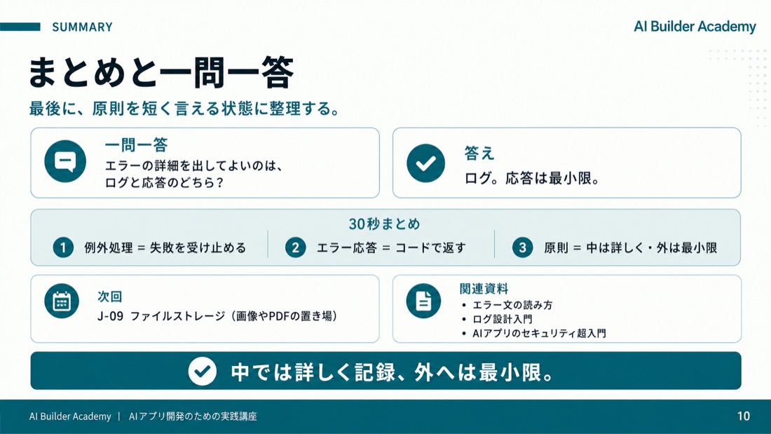 まとめと一問一答