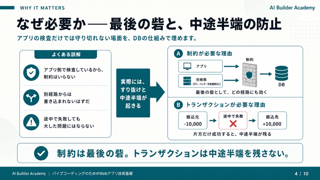 なぜ必要か——最後の砦と、中途半端の防止