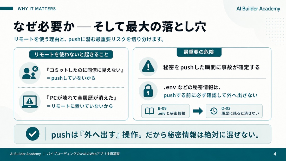 なぜ必要か——そして最大の落とし穴