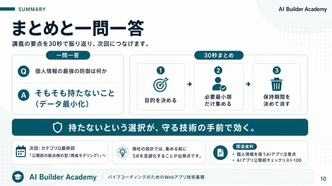 まとめと一問一答
