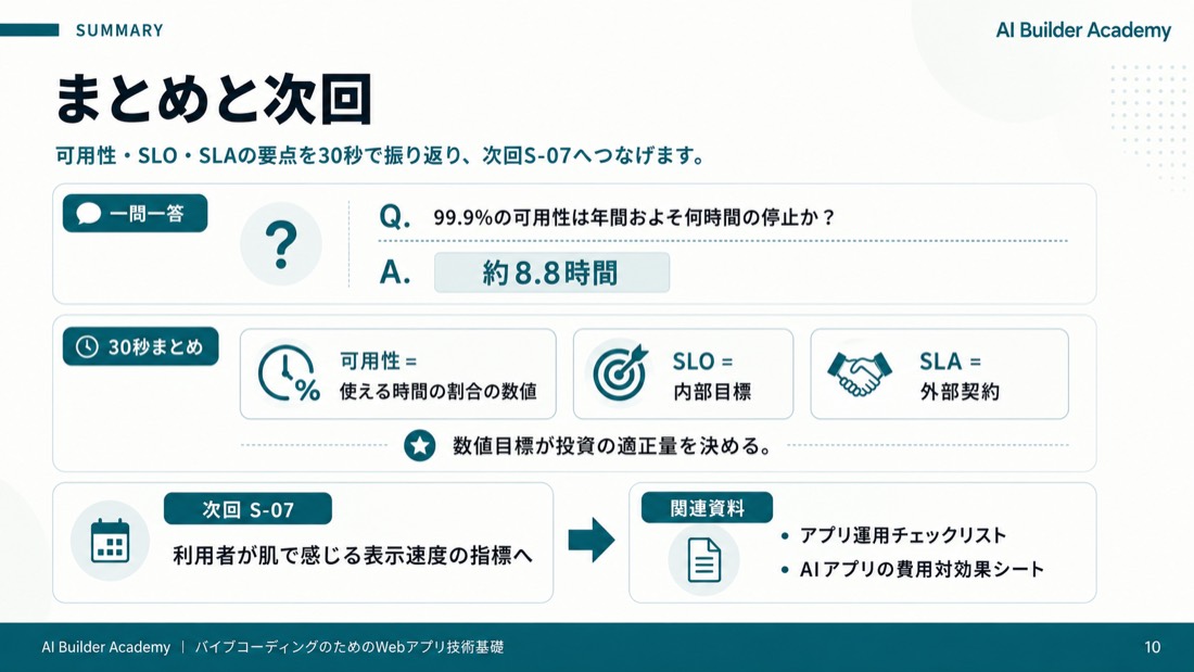 まとめと次回